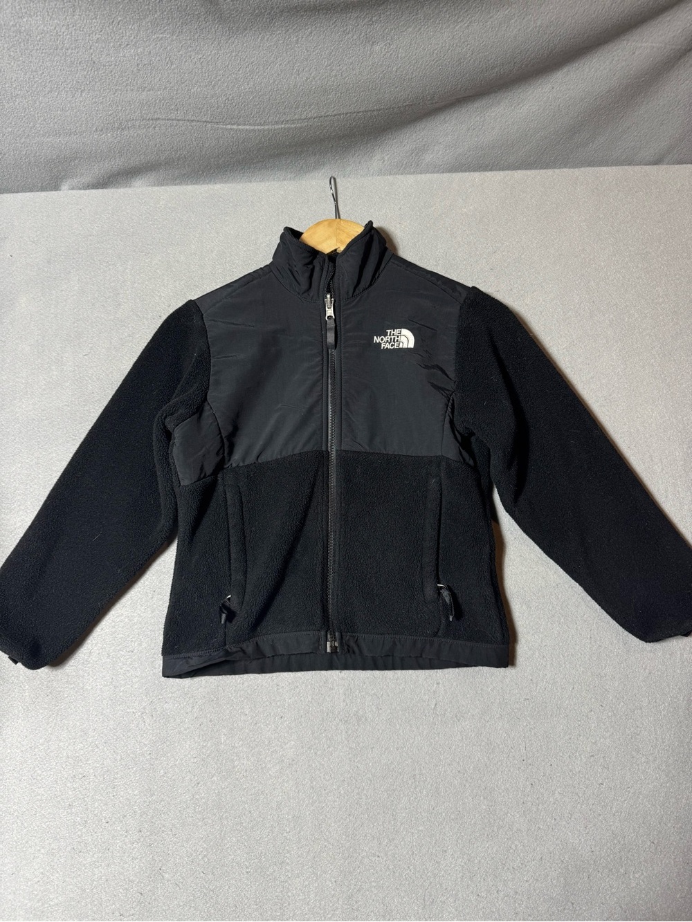 The North Face Youth Black Denali Full-Zip Fleece Performance Jacket